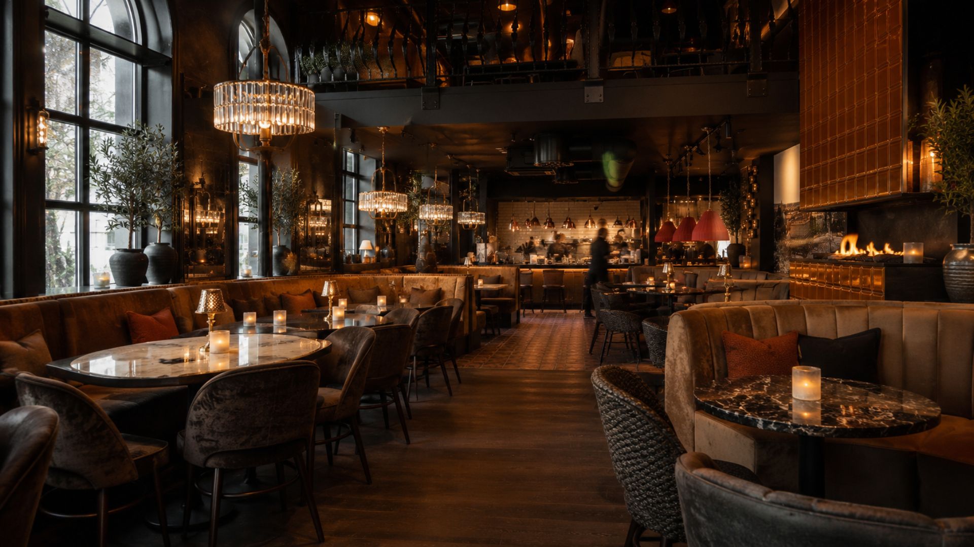 Interiør til restaurant
